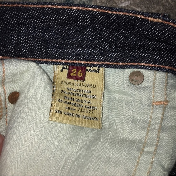 7 for all mankind button down denim skirt Jean skirt NWOT size 26 - Picture 6 of 8